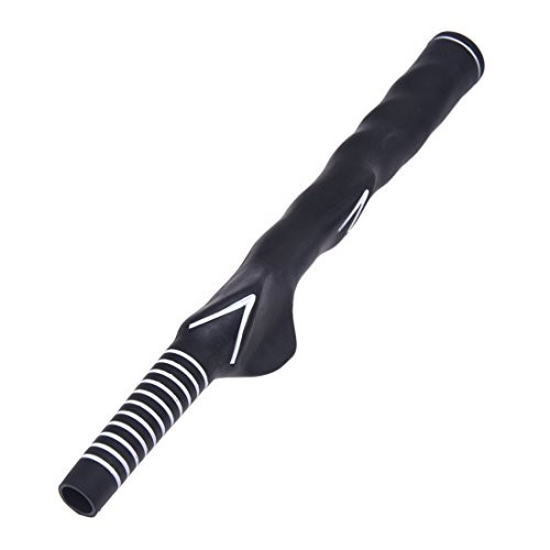 traderplus Right-Handed Golf Swing Training Grip Trainer, Black 1 Pack