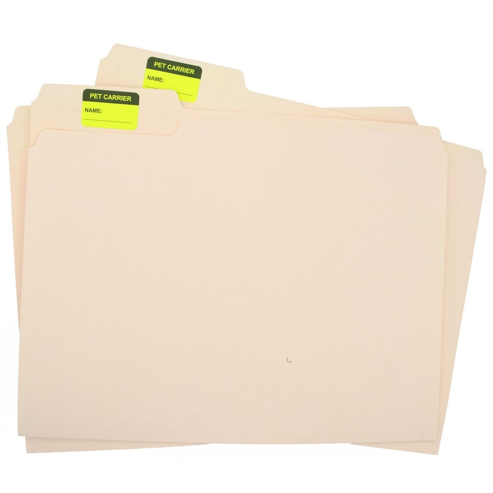 Pet Carrier Labels | 1″ x 1.5″ Rectangle - 500 Pack