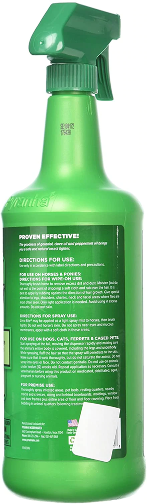 Pyranha Zero Bite All Natural Spray 32 oz.