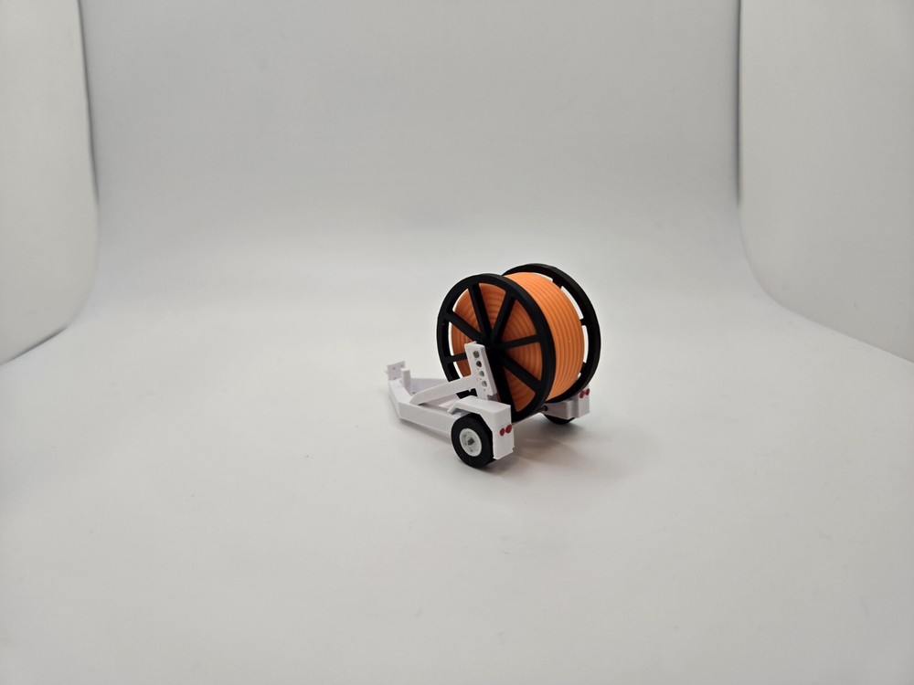 Custom 1/64 Scale Cable Reel Trailer