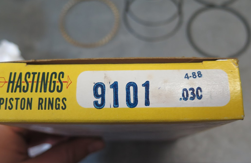 Hastings 9101 .030 Piston Ring Set (06-C-4)(O2-D3)