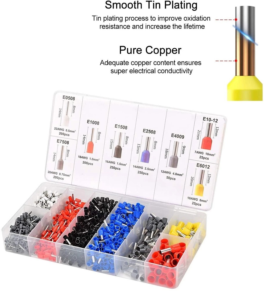 Ferrule Crimping Tool Kit Wire Crimping Tools Crimper Plier Set With Oxford