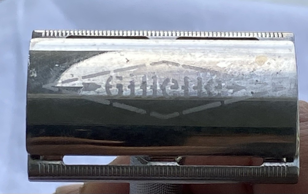 Vintage 1940's Gillette TECH Ball End DE Safety Razor No Date Code Shaving