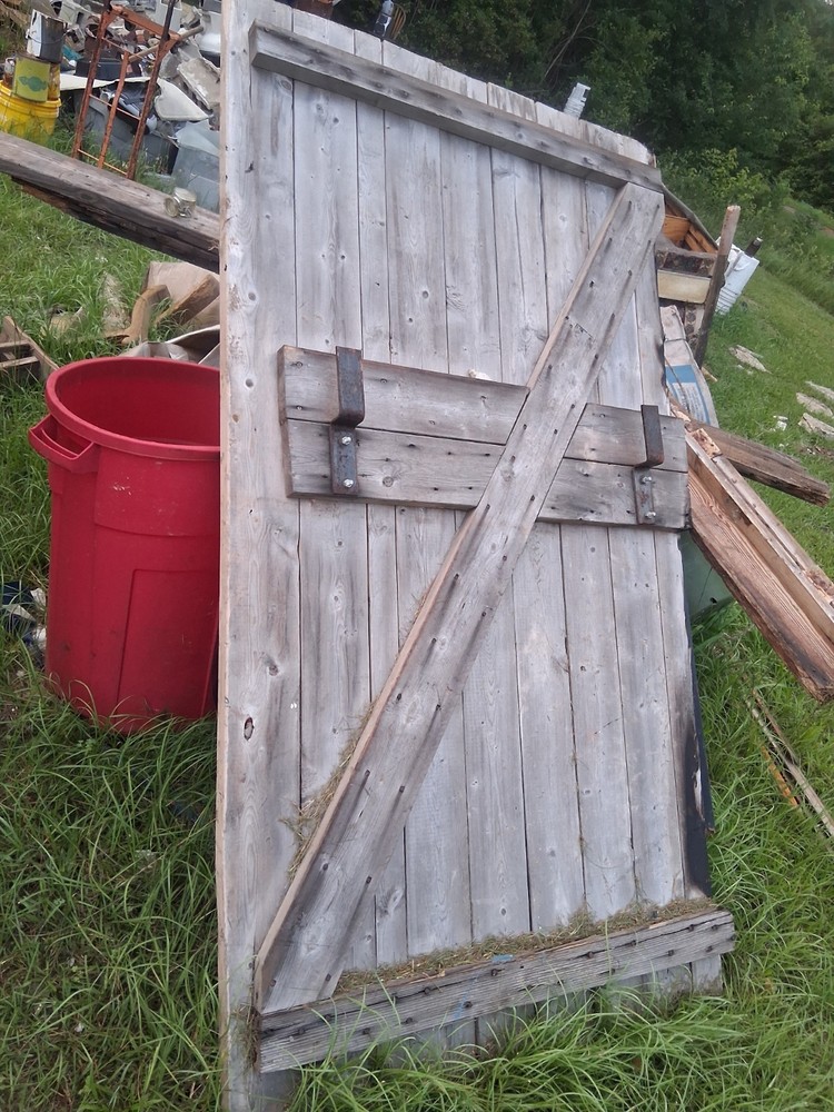 A Very Primitive Antique Commercial Security Back Door.