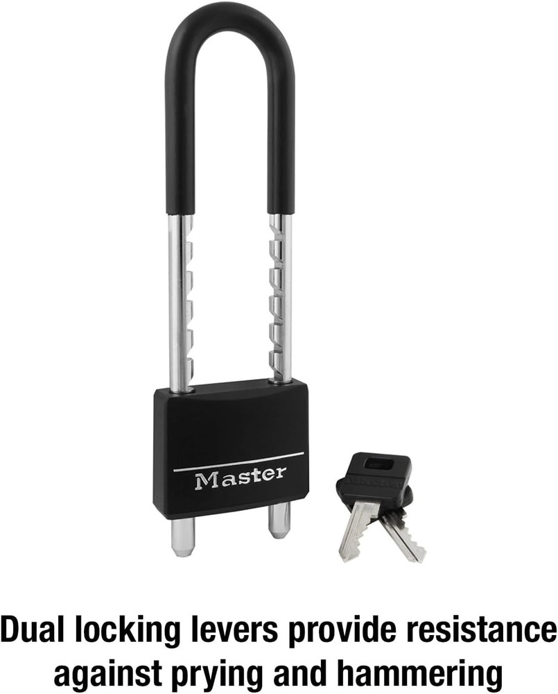 Master Lock 527D Adjustable Shackle Padlock Adjustable 2-3/8" to 5-15/16"