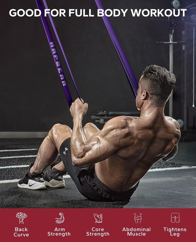 Durable Pull Up Assistance Bands for All Skill Levels - Includes Storage Bag