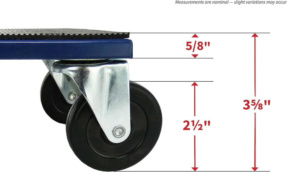 Hardware 9298 Snowmobile Dolly Set, 1000-Lb Load Capacity , Blue