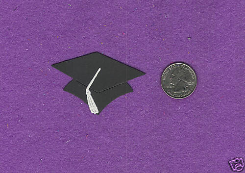 GRADUATE CAP thin die cuts scrapbook cards