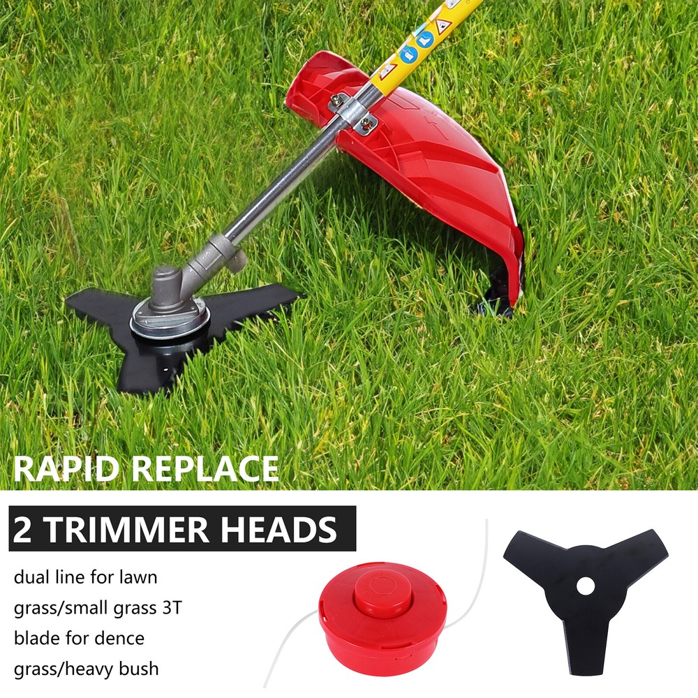 52CC 2-CYCLE GAS GRASS STRING TRIMMER FUEL EFFICIENT STRAIGHT SHAFT WEED EATER