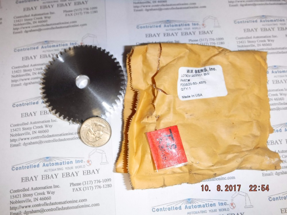 W.M BERG F20S20-50-.4375 Gear