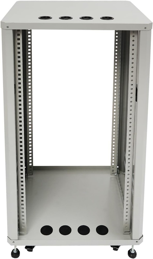 22U Stereo & Server Rack w/ Wheels Open Frame Rack for Audio Video Mounting DJ
