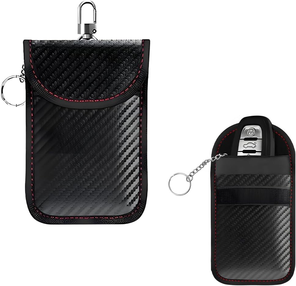Faraday Pouch for Car Keys, Signal Blocking RFID Bag Cage, Small