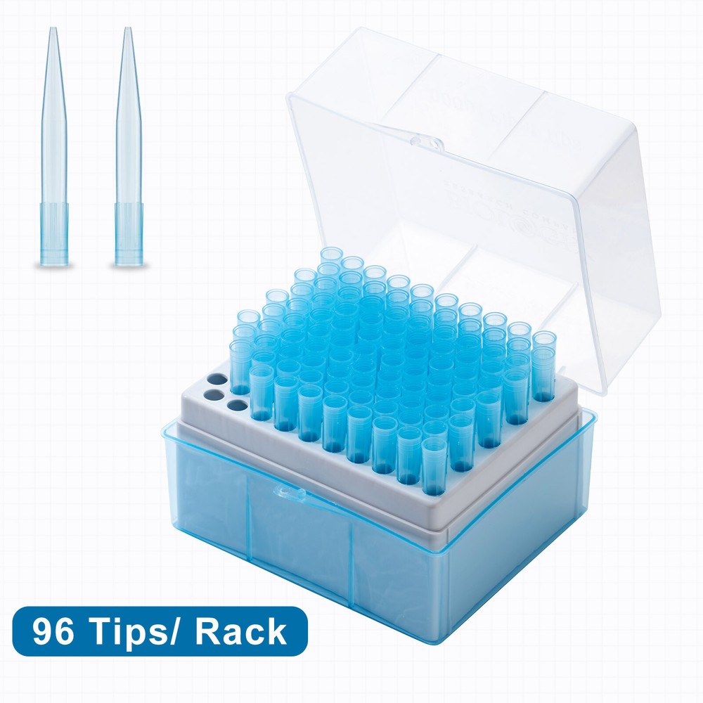 1000μl Pipette Tips, Sterile, Rack, 960/Pack, 9600/Case
