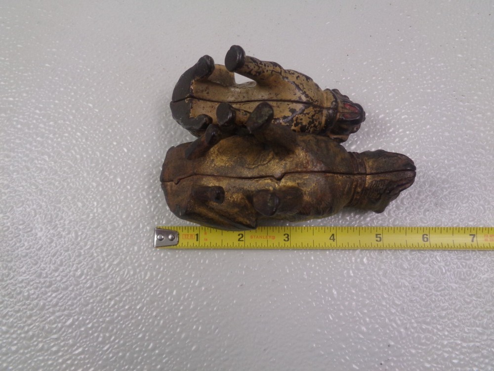 (2) Cast Iron Antique Bulldog Figurines