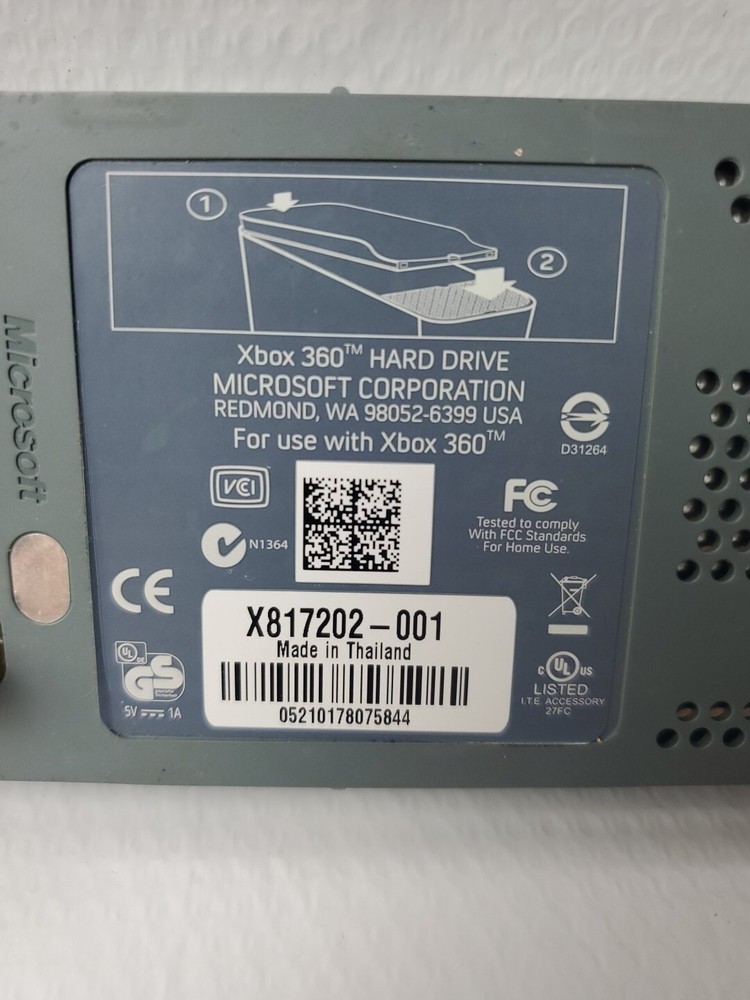 Microsoft Xbox 360 60 GB HDD & Original Hard Drive