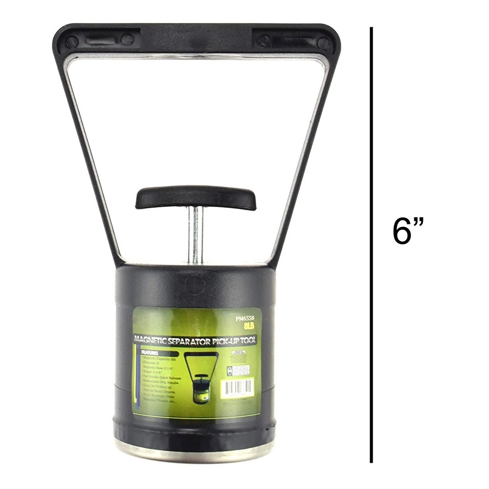 Magnetic Separator Pick Up Tool Industrial Quality 8 lbs Quick Release Handle -