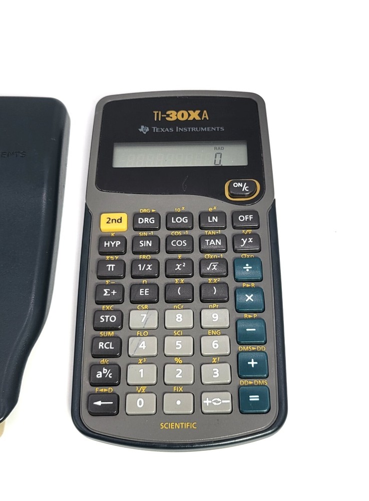 Texas Instruments TI-30XA Scientific Calculator with Slide on Case Protector