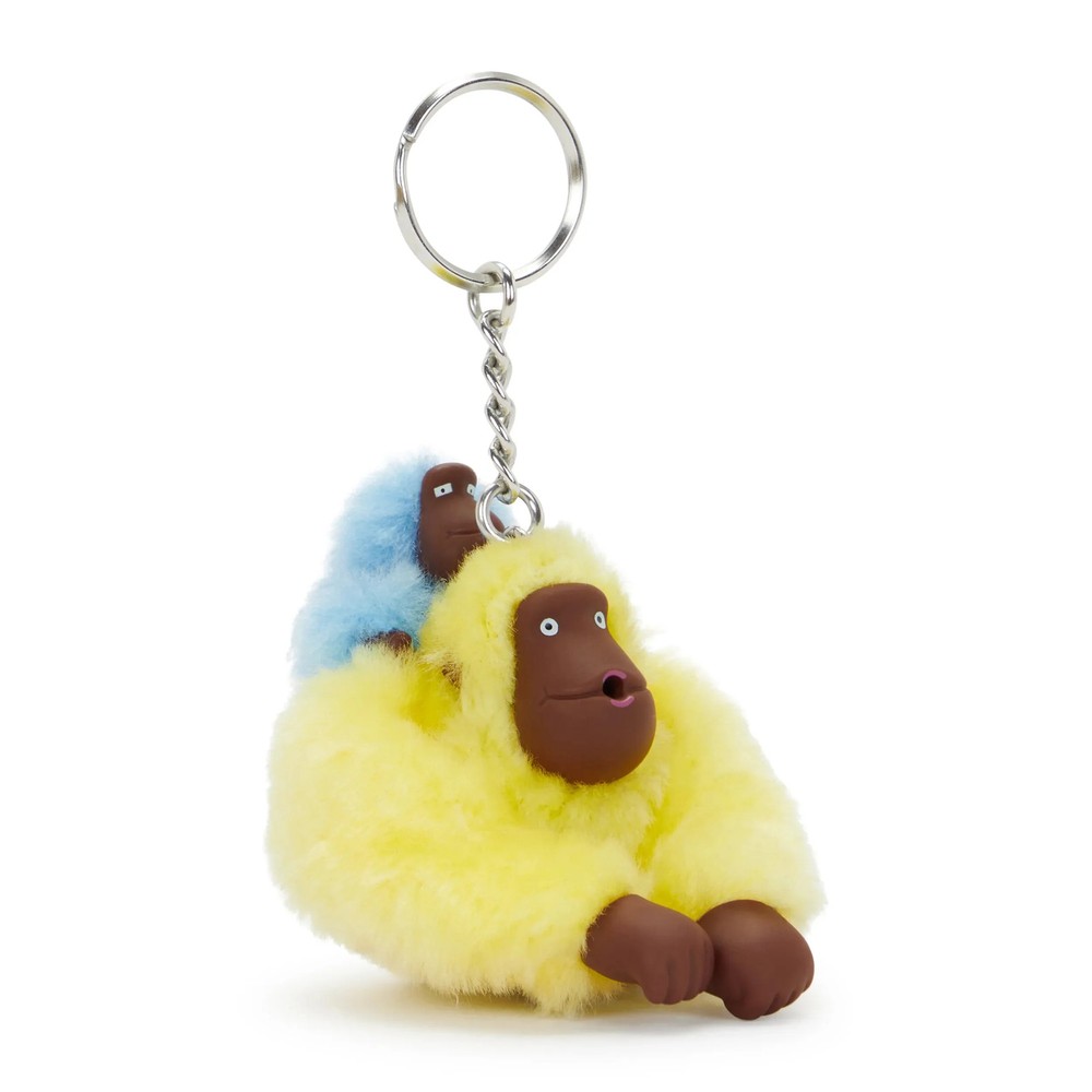 Kipling Mom and Baby Sven Monkey Keychain
