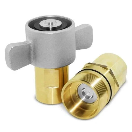 Summit Hydraulics  1″ NPT Wet-Line Wing Nut Quick Disconnect Coupler Set  -16