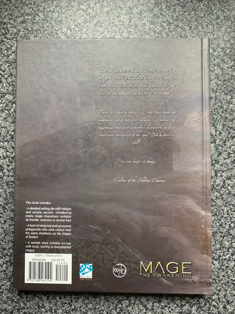 Boston Unveilled (Mage: The Awakening)