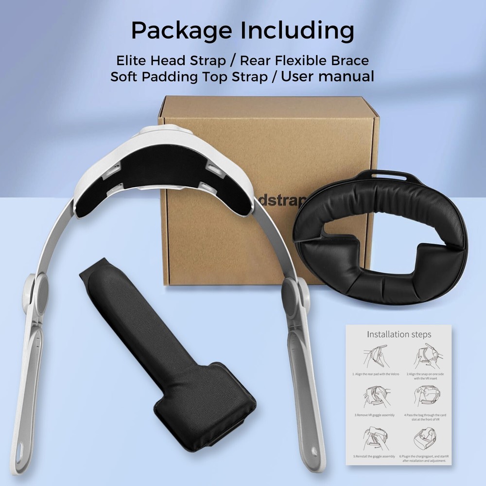 Head Strap for Oculus Quest 3, Adjustable Elite Strap with Enhanced Comfort