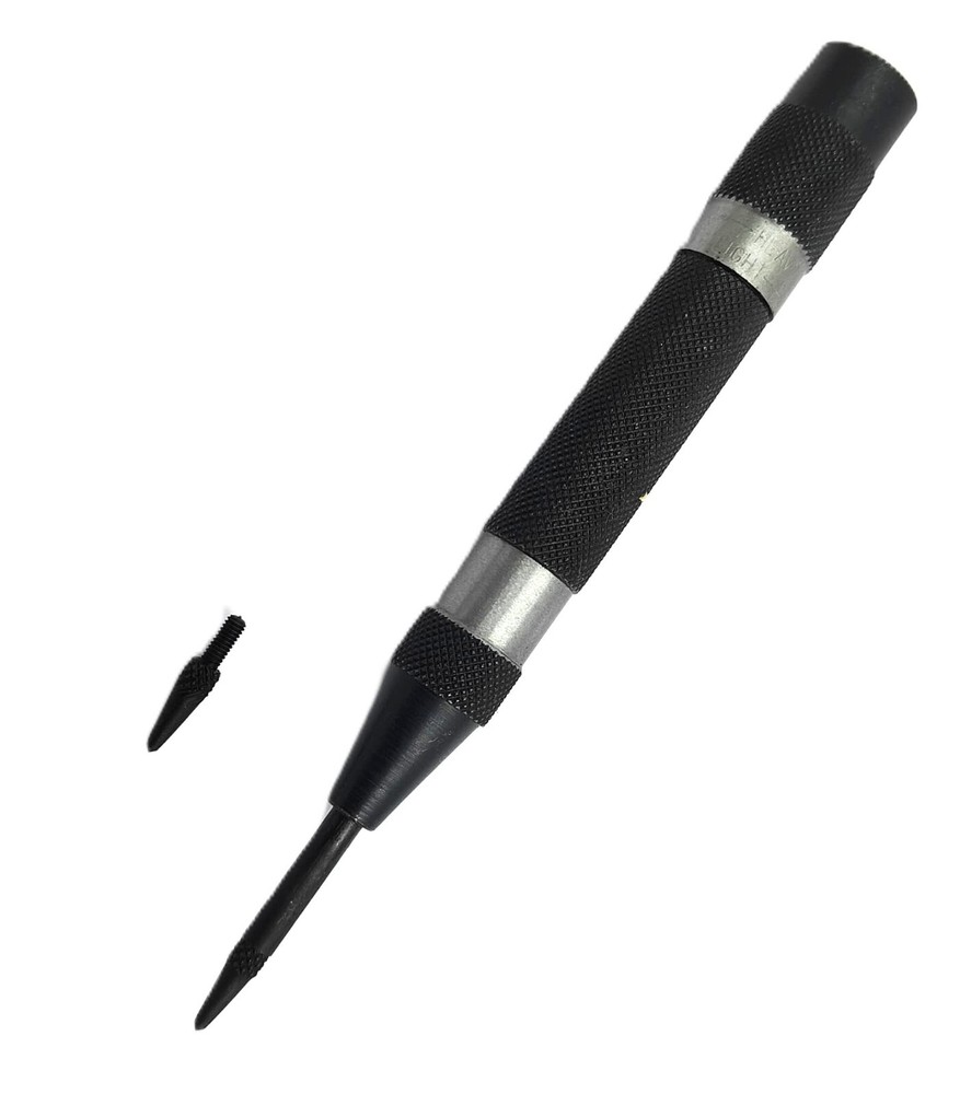 Automatic Center Punch with Extra Replaceable Hardened Steel Tip- ( USA )