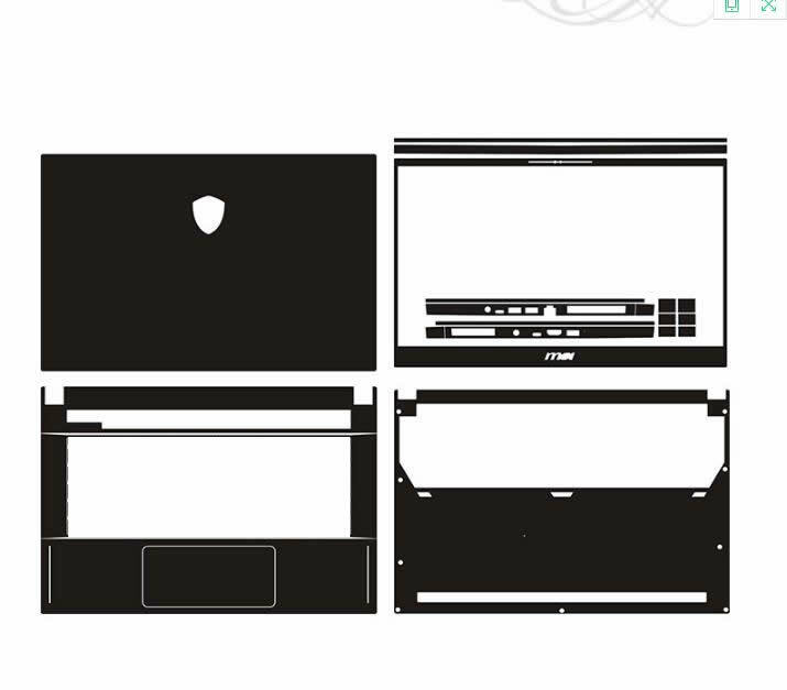 Laptop Sticker Skin Protector Guard For MSI GS66