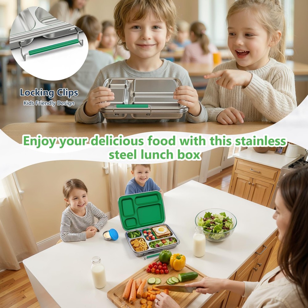 MOV COMPRA Leaf Printed Leakproof Expandable Large Double Deck Lunch Box Cooler