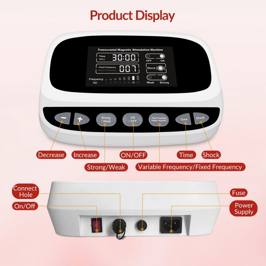 rTMS Magnetic Stimulation Therapy Device Low Field Mode For Stress Relief