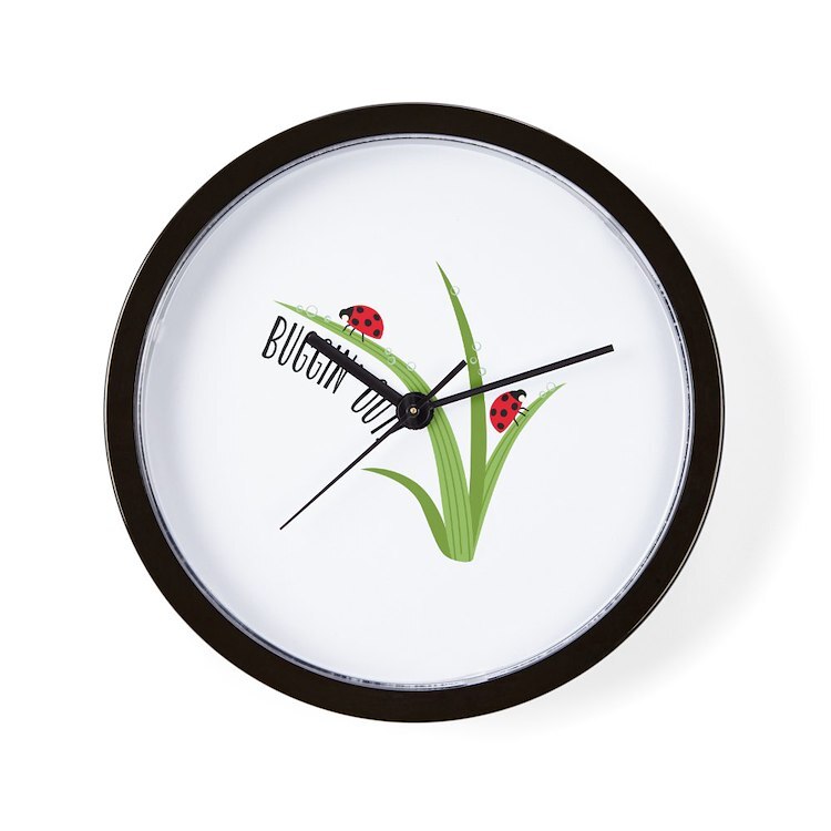CafePress Buggin Out 10" Wall Clock (1720911407)