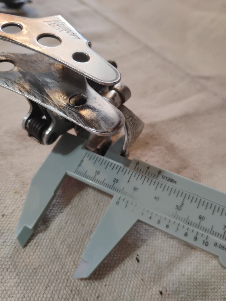 Vintage Shimano Thunderbird Front Derailer 1" Mounting Brackets