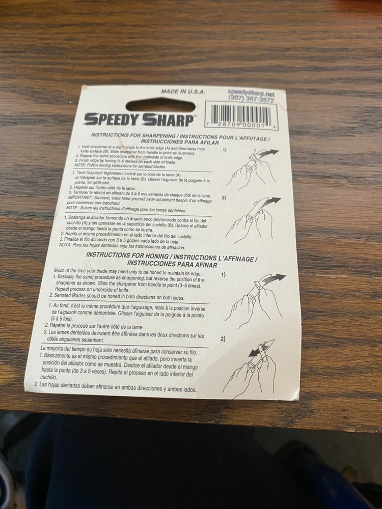 "The Original" Speedy Sharp Carbide Sharpener, Knife Sharpener, red