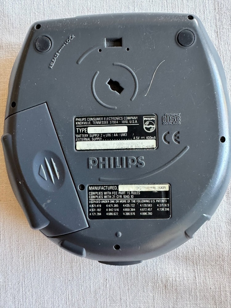 Untested Philips Expanium 500 Series Portable CD MP3 Player – Model EXP501 Retro