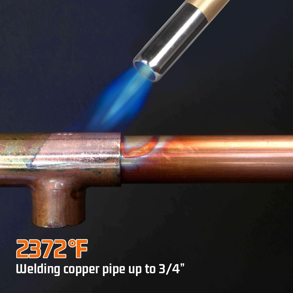 Propane Torch Head, High Intensity Torch Head Trigger Start Gas Torch, Map Ga...