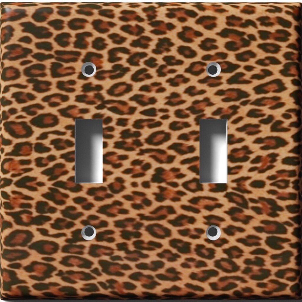 SnazzySwitch Leopard Print Decorative Light Switch Plate Cover