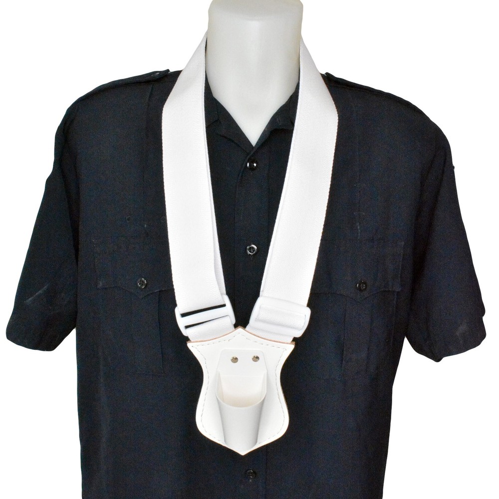 Jay-Pee Parade Single Flag Carrier White Web Marching Band Scouts Ceremony