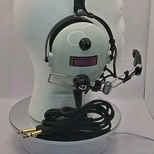 Vintage Aviation Headset ~ DRE Communication 1000 ~ Tested Working Great - EUC