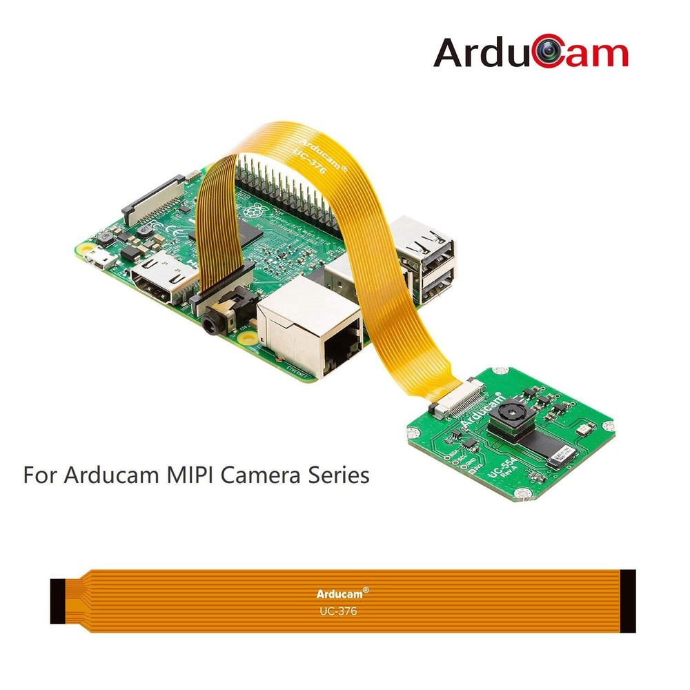 3-Pack Ribbon Flex Cables 1.5"-5.9" for Raspberry Pi Zero W Extension Kit