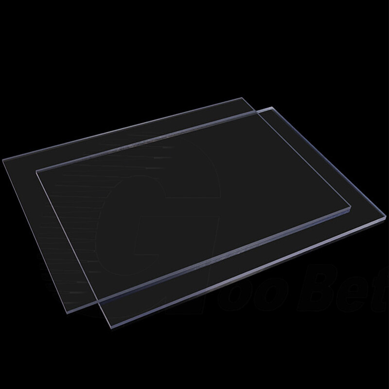PVC Sheet Clear Gloss Plastic Thin Plate Board Panel Thick 0.3mm-2mm Cut to Size