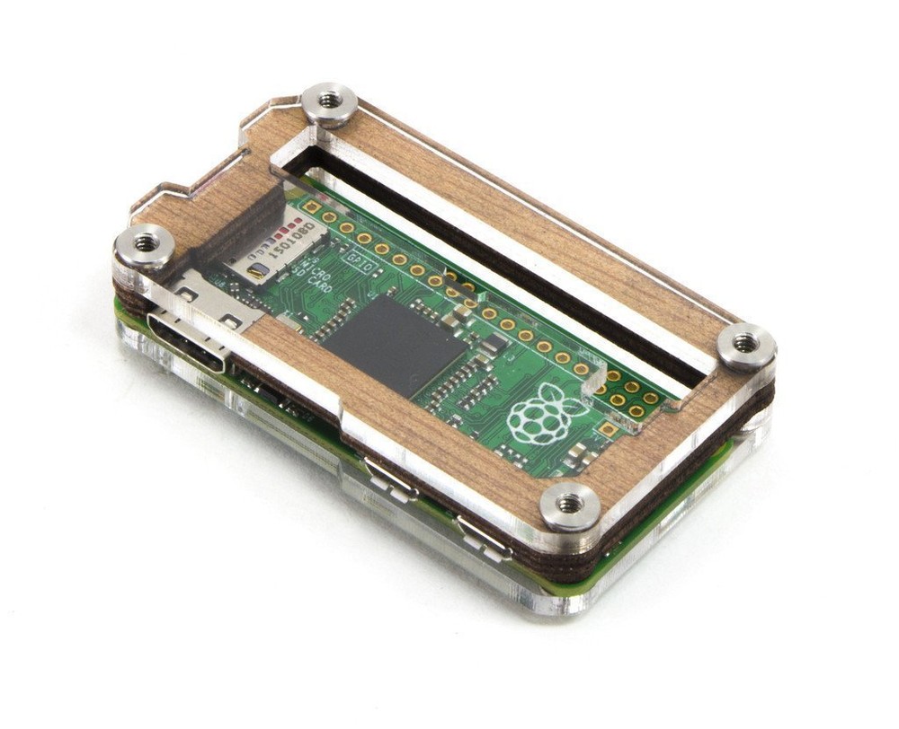 C4Labs Zebra Zero GPIO Wood Case for Raspberry Pi Zero 1.3 & Zero Wireless