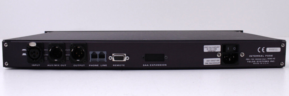 Telos One Rackmount XLR Tested