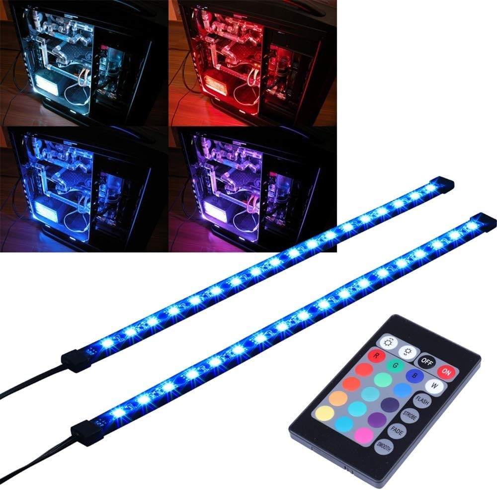 RGB LED Strip Computer Lighting via Magnet with Controller for Desktop Comput...