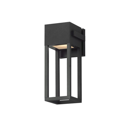 OPEN BOX - MAXIM - STRAND VX - 40672BK - 14" OUTDOOR WALL SCONCE - BLACK