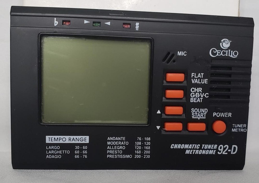 Cecilio 92-D Chromatic/string Tuner With Metronome
