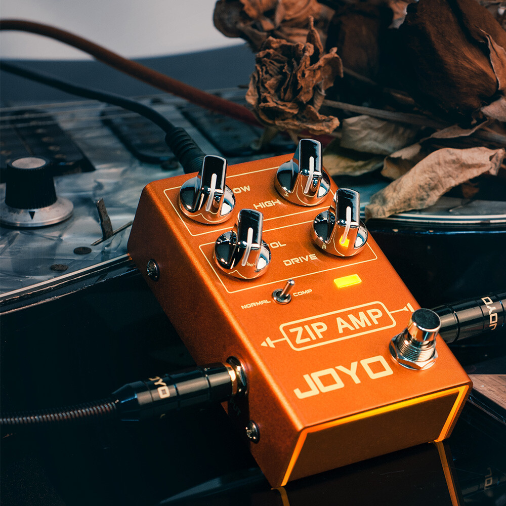 JOYO Compressor Overdrive Pedal Simulate Amplifier AMP Effect + 9V Power Adapter