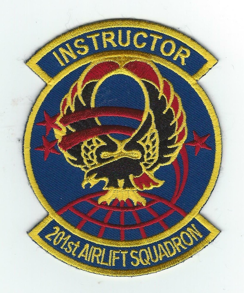 201st AIRLIFT SQUADRON "INSTRUCTOR' (THEIR LATEST) patch