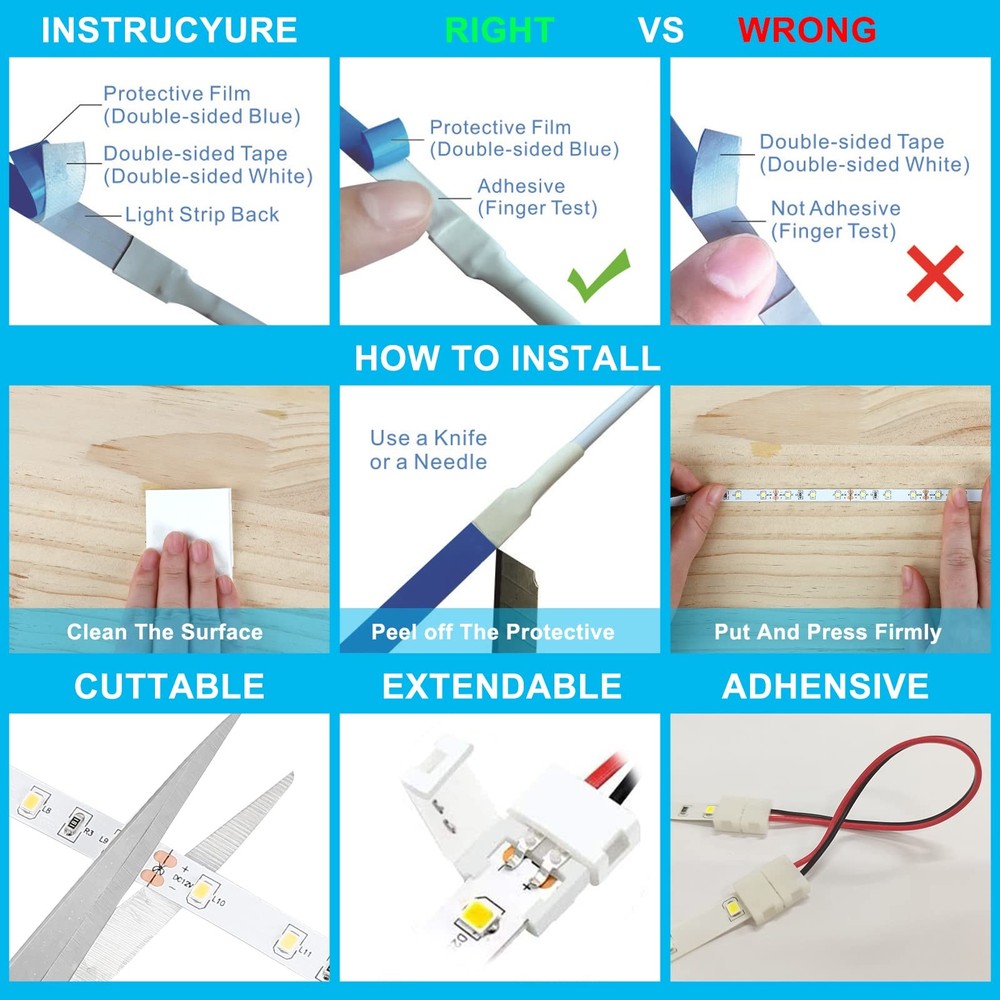 Motion Sensor Under Cabinet Lights - 9.84FT 1 PACK, Warm White 9.84ft 1 Pack