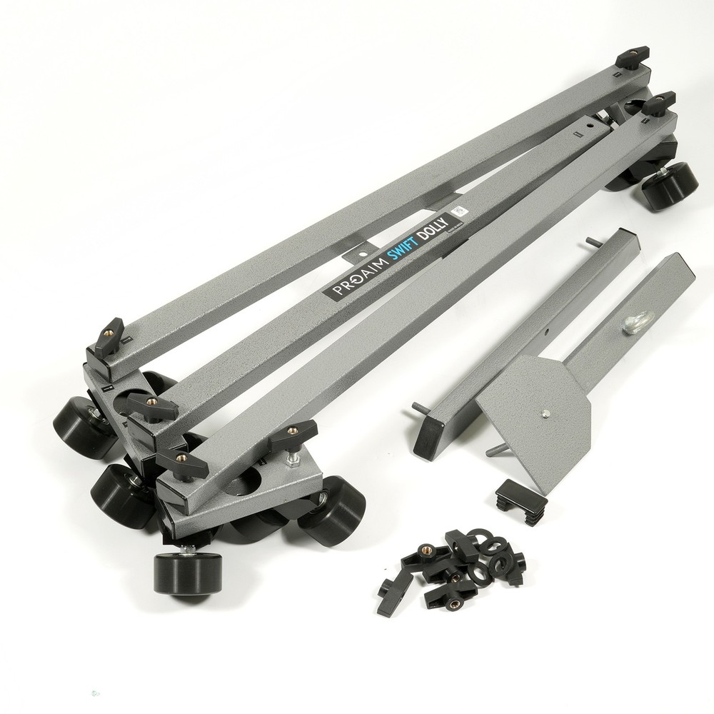 PROAIM Swift Video Camera Dolly System with 12ft Straight Track