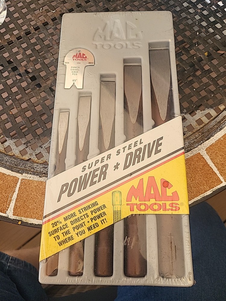 Mac Tools C50PDPT, Flat Tip Chisel Set, 5 Piece Set