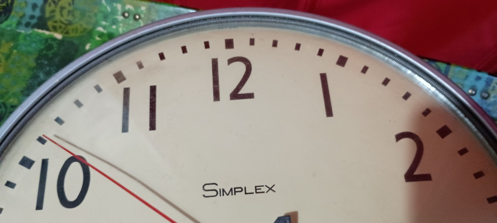 Vintage Simplex Wall Clock Works